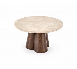 FRIDA konferenční stolek travertin / ořechový (2p=1ks)