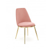 Jídelní židle K460, Růžová/Zlatá