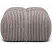Čalouněný puf Covio, světle šedý samet Modullo 03 85x52
