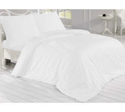 Saténový povlak na relaxační polštář bílý 45x120