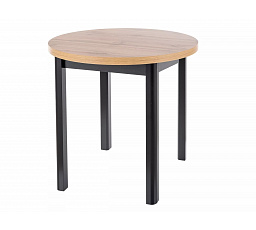 Jídelní stůl ADAM, Dub artisan / Černá