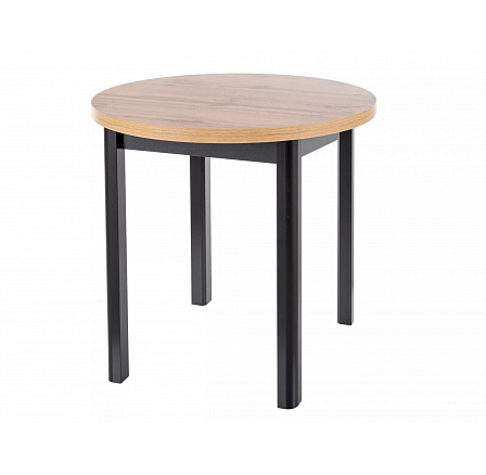 Jídelní stůl ADAM, Dub artisan / Černá