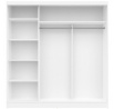 Šatní skříň ARIS 3DP1L, Bílá