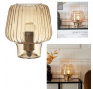 Stolní lampa Lasima jantarová