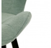Jídelní židle, zelená, látka, CT-285 GRN2