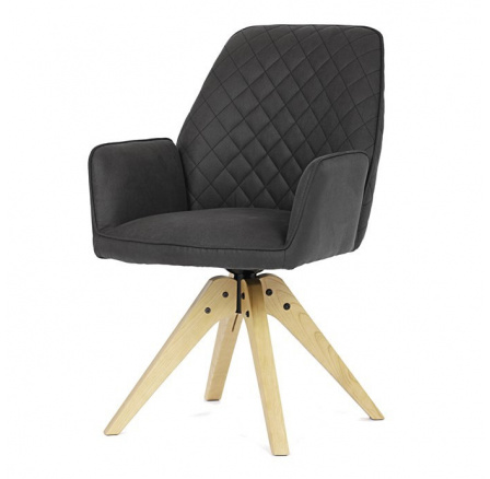 Jídelní židle, černá, látka, HC-539 BK3 Jídelní židle, černá, látka, HC-539 BK3