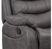 Polohovací křeslo, šedá, látka, TV-4086 GREY