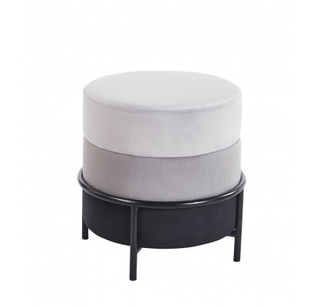 Taburet P8-FX (B). světle šedá / šedá / černá