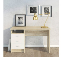 Psací stůl FELIX 134, Dub/Bílá