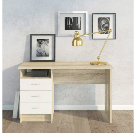 Psací stůl FELIX 134, Dub/Bílá Psací stůl FELIX 134, Dub/Bílá