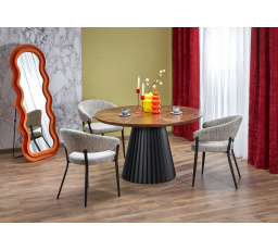 HEVELIUS stůl, deska - ořechová, noha - černá (2p=1ks)