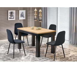 GIZMO rozkládací stůl deska - dub artisan, nohy - černé (2p=1ks)