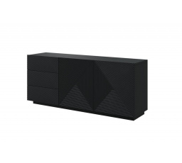 Komoda Asha 167, matná černá