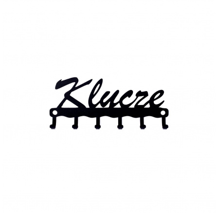 Nástěnný věšák Klíče černý Nástěnný věšák Klíče černý