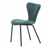 Jídelní židle, modrá, látka, CT-S8010 BLUE2