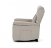 Polohovací křeslo, elektrické kabelové ovládání, béžová, látka, TV-7072 LAN2
