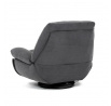 Polohovací křeslo, elektrické zabudované ovládání, šedá, látka, TV-7089 GREY2