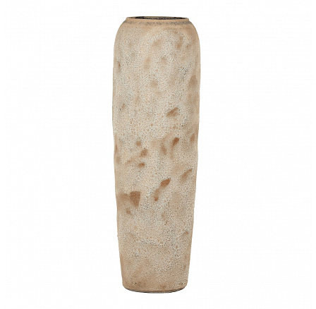 Váza keramická - výška 120 cm, světle béžová