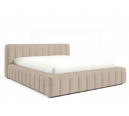 Postel GINO s roštem v dřevěném rámu, 120x200, Velluto 02