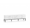 TV komoda CLEARING 04 bílá / černá podnož