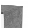 Komoda SIMPLICITY 234, Beton/ Bílý lesk