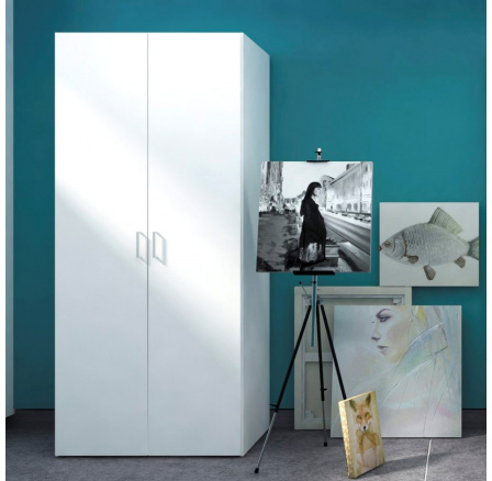 Šatní skříň SID 2d 418, Bílá Šatní skříň SID 2d 418, Bílá