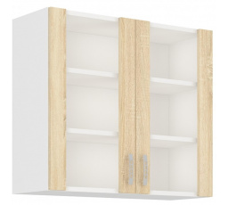 Kuchyňská horní skříňka SALLY 80-GS-72-2F, Dub sonoma