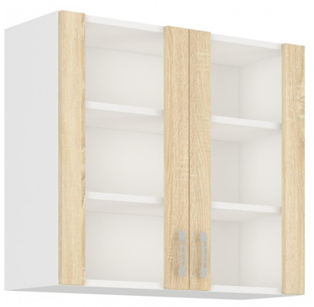 Kuchyňská horní skříňka SALLY 80-GS-72-2F, Dub sonoma