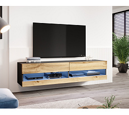 TV komoda VIGO NEW 180, černá / dub wotan