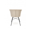 Jídelní židle K459, Béžová/Černá