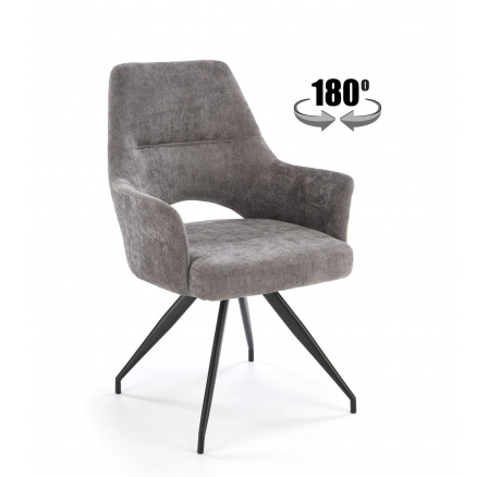 Jídelní otočná židle K542, Šedá/Černá Jídelní otočná židle K542, Šedá/Černá