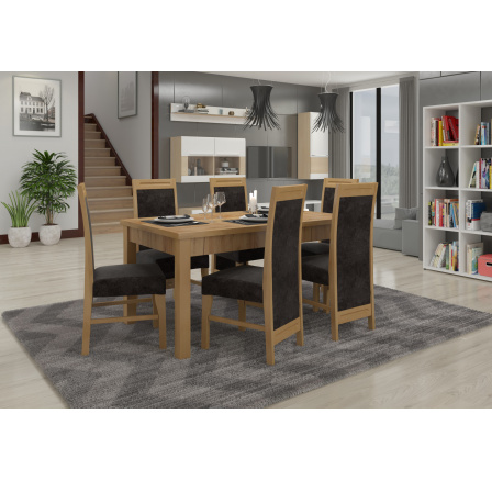 Sada stůl s židlemi RODOS 57 Craft Gold