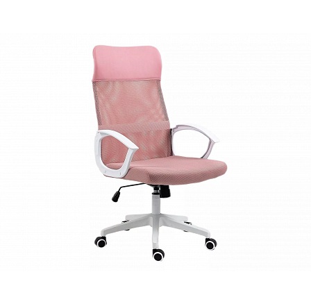 Kancelářské křeslo Q-026, Růžová/Bílá