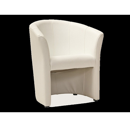 Křeslo TM-1, Krémová ekokůže EK-0/Wenge Křeslo TM-1, Krémová ekokůže EK-0/Wenge