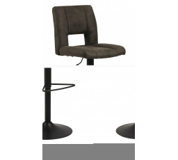 Barová židle Sylvia antracitová/černá