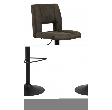 Barová židle Sylvia antracitová/černá Barová židle Sylvia antracitová/černá
