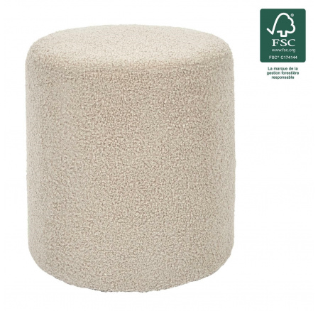 Pufa Rhea boucle taupe Pufa Rhea boucle taupe