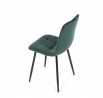 Jídelní židle, zelená, sametová látka, CT-281 GRN4