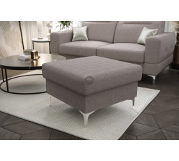 Taburet čalouněný  MALIBU 70 x 70 cm - šedá