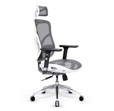 Ergonomické kancelářské herní křeslo Basic, bílo-šedá Ergonomické kancelářské herní křeslo Basic, bílo-šedá