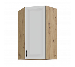 Horní rohová skříňka STELLO - 60x60 GN-108 1F (45°), Dub Artisan/Bílý mat