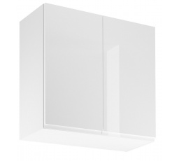 Kuchyňská horní skřínka ASPEN G80, Bílá/Bílý lesk