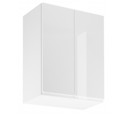 Kuchyňská horní skřínka ASPEN G60, Bílá/Bílý lesk
