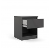 Noční stolek SIMPLICITY 238, Černá mat