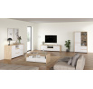 Tv komoda Nerea 315, jackson hickory/bílý lesk