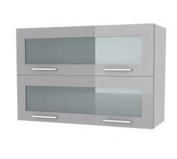 Kuchyňská skříňka Femme KL80 2W, šedý lesk