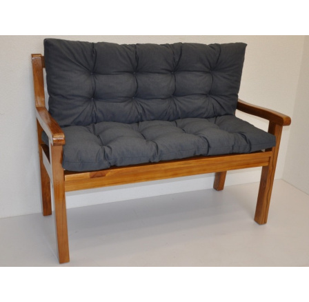 Lavička teaková 150 cm polstr tmavě šedý melír Lavička teaková 150 cm polstr tmavě šedý melír