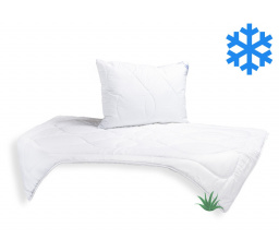 SET Přikrývka Aloe Vera 140x200cm zimní 1300g + Polštář UNICO® AloeVera 70x90cm 900g