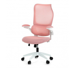 Kancelářská židle, houpací mechanismus, růžová síťovina, KA-C807 PINK