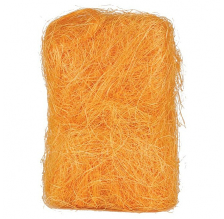 Sisálové vlákno - balení 500 g, barva žluto-oranžová Sisálové vlákno - balení 500 g, barva žluto-oranžová